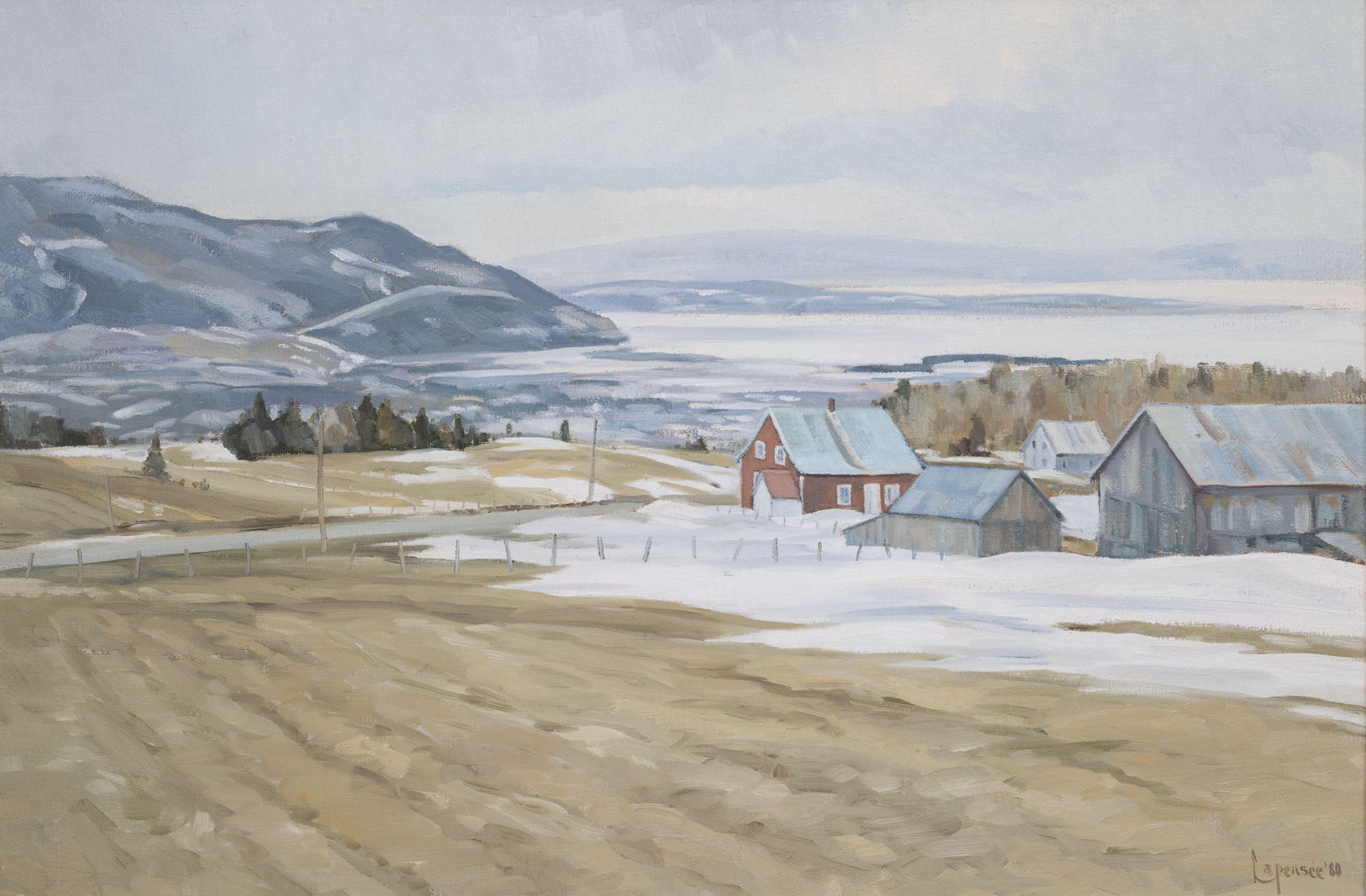 Michel Lapensee, Small Farm, Baie St. Paul, Quebec, 1980