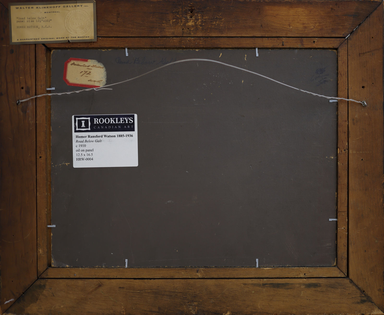 Homer Watson, Road Below Galt, c 1930