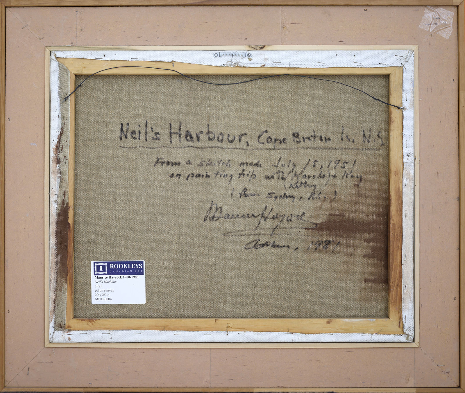 Maurice Haycock, Neil's Harbour, 1981