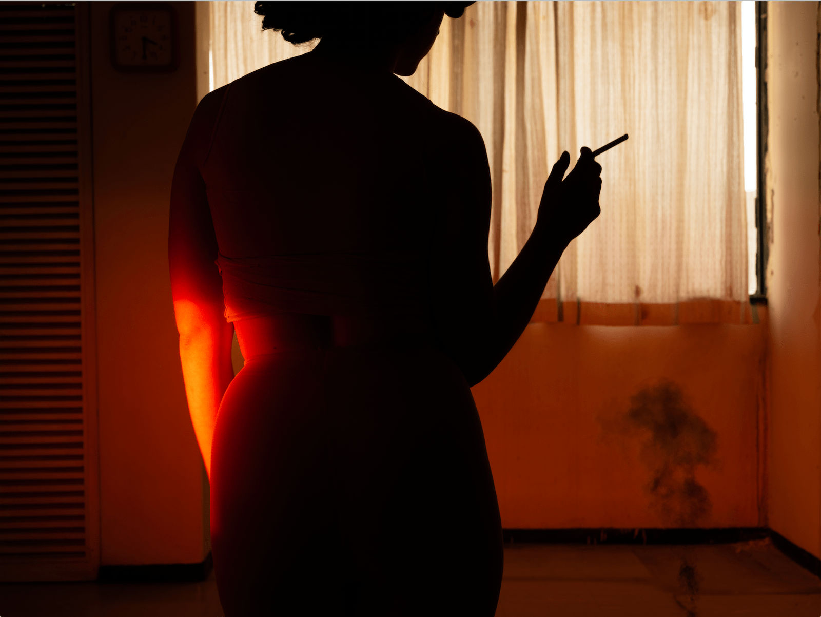 Tania Franco Klein, Black Smoke, (Self-Portrait), 2020