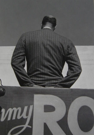 Dorothea Lange, James Roosevelt Campaigning, 1934