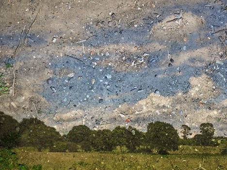 Abelardo Morell, Tent-Camera Image: Rapidly Moving Clouds Over Field. Flatford, England, #1, 2017