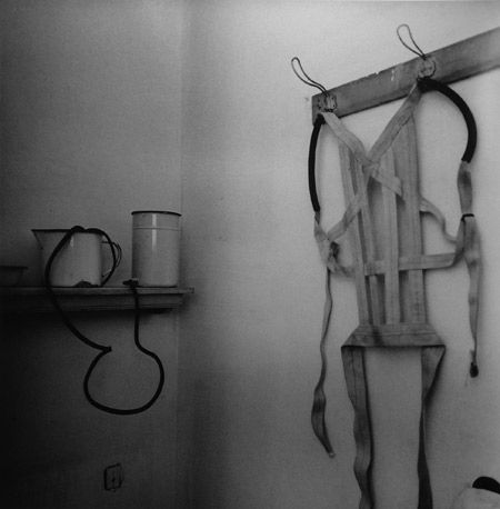Graciela Iturbide, Untitled, El Baño de Frida Kahlo, Coyoacan, Mexico[Corsé e irrigadores], 2007