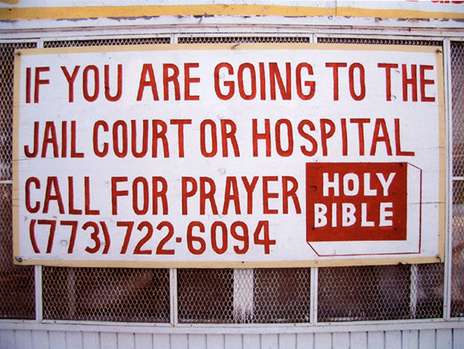 Camilo Jose Vergara, Pastors Bill and Annie Gibson's Launch Out into the Deep Christian Center, West Lake Street, Chicago, 2004