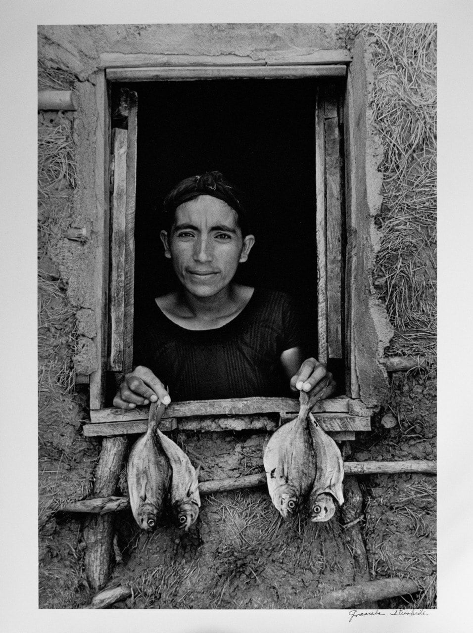 Graciela Iturbide, Cuatro pescaditos, Juchitán, Oaxaca, 1986