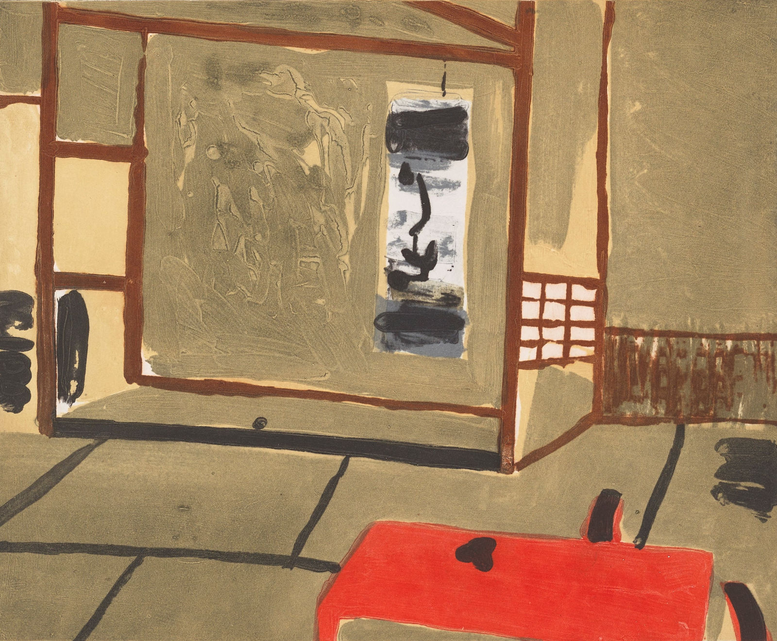 Elizabeth Blackadder RSA, Japanese Interior, Kyoto, 1999
