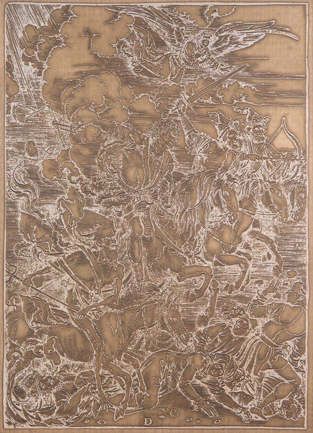 Derrick Guild RSA, The Four Horsemen after Dürer, a positive negative