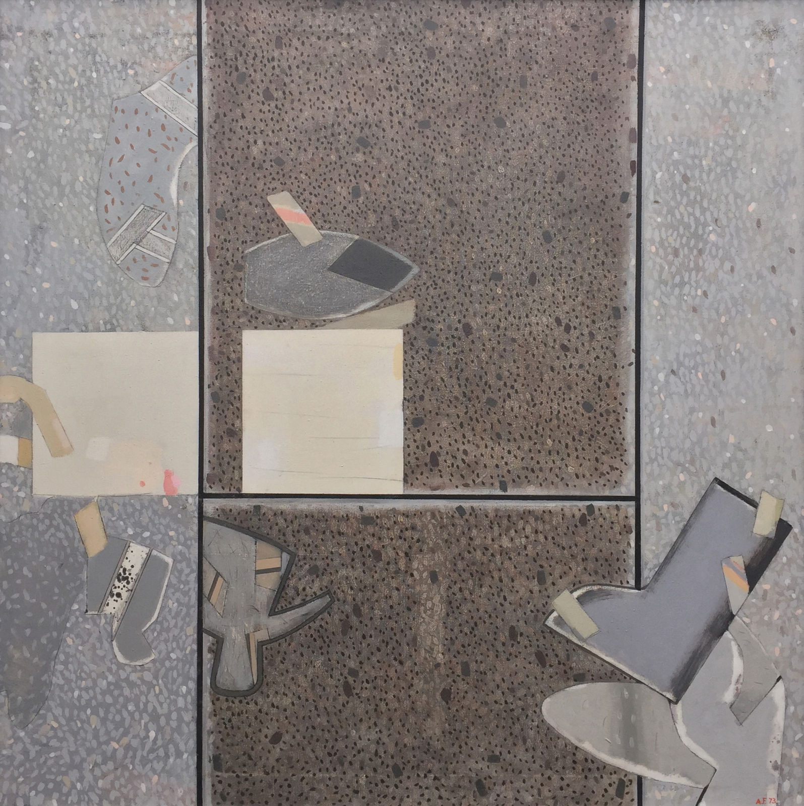 Alexander Fraser RSA, Spotted Space, 1973