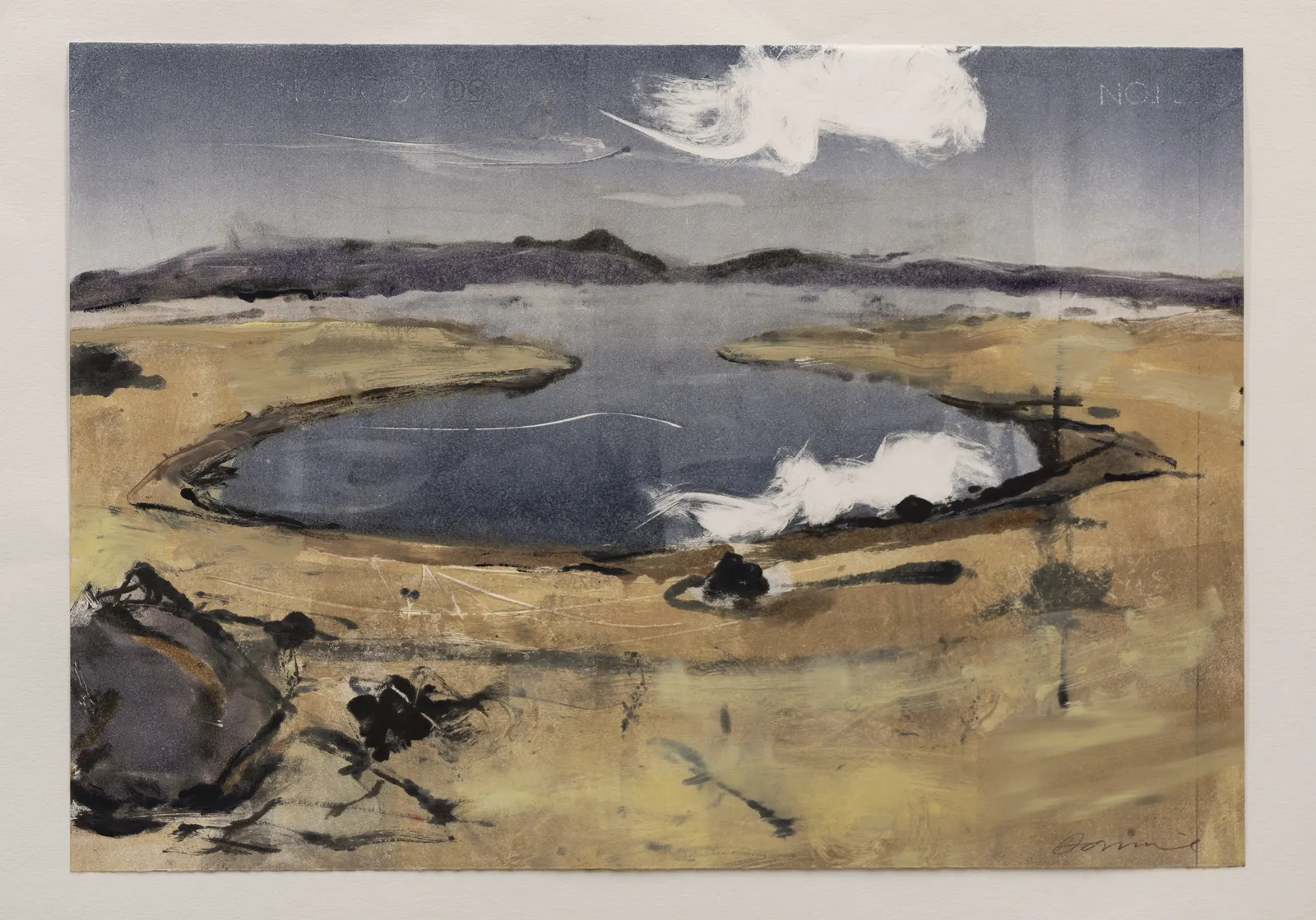 Kate Downie RSA, Tidal Pool with Cloud (Forth Estuary), 2017