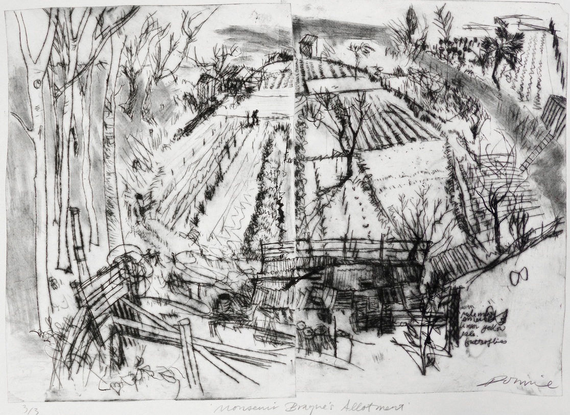 Kate Downie RSA, Monsieur Braque's Allotment (Ceret), 2011