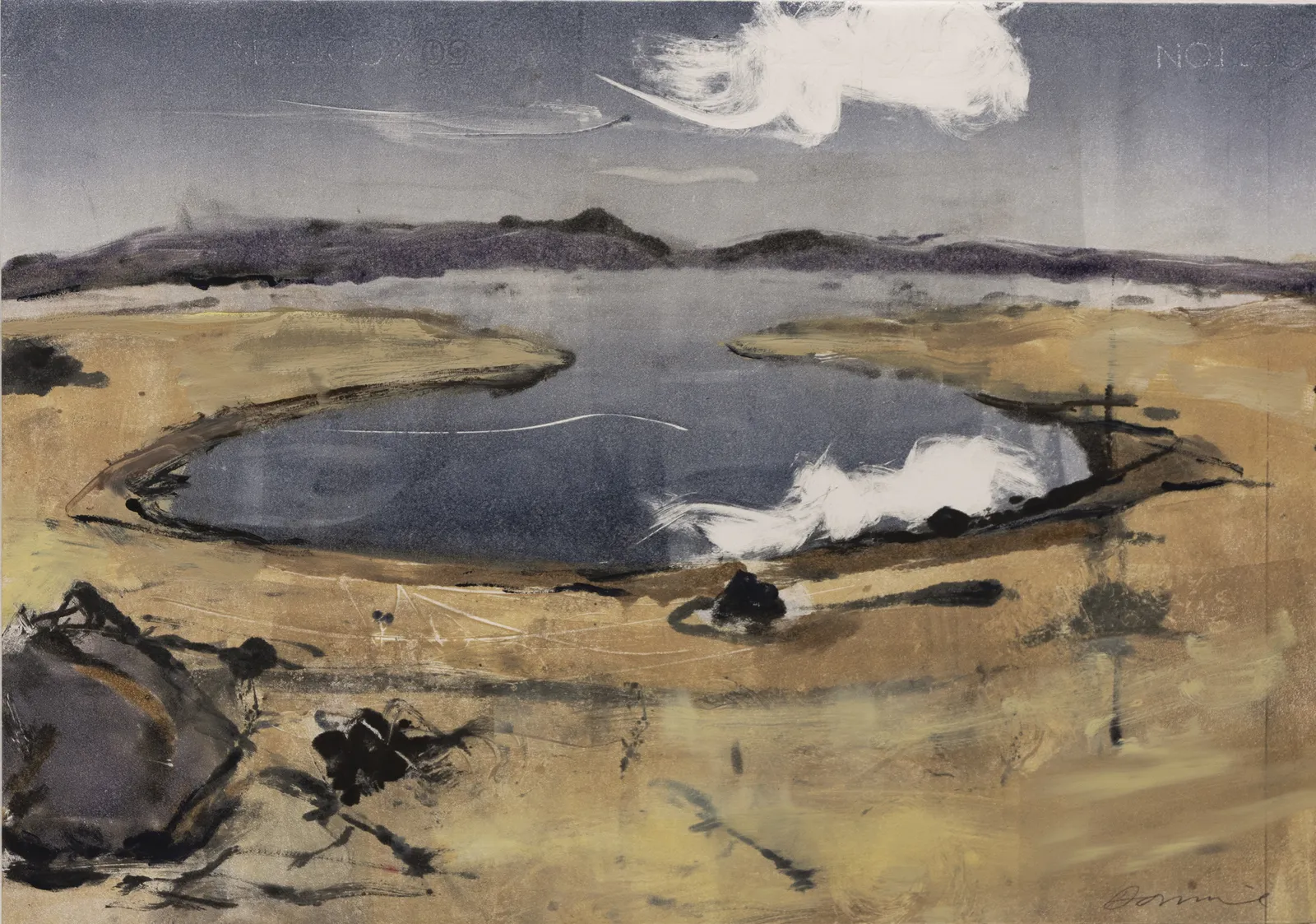 Kate Downie RSA, Tidal Pool with Cloud (Forth Estuary), 2017