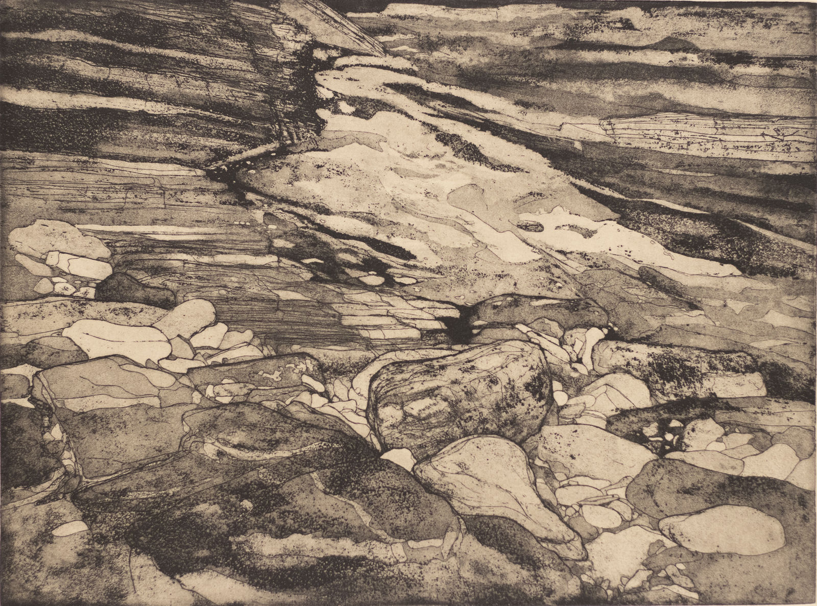 Frances Walker RSA, Rock Pool, 1983