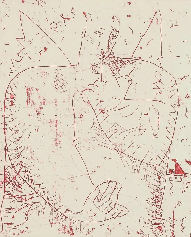 John Byrne RSA, Pink Angel, 1992