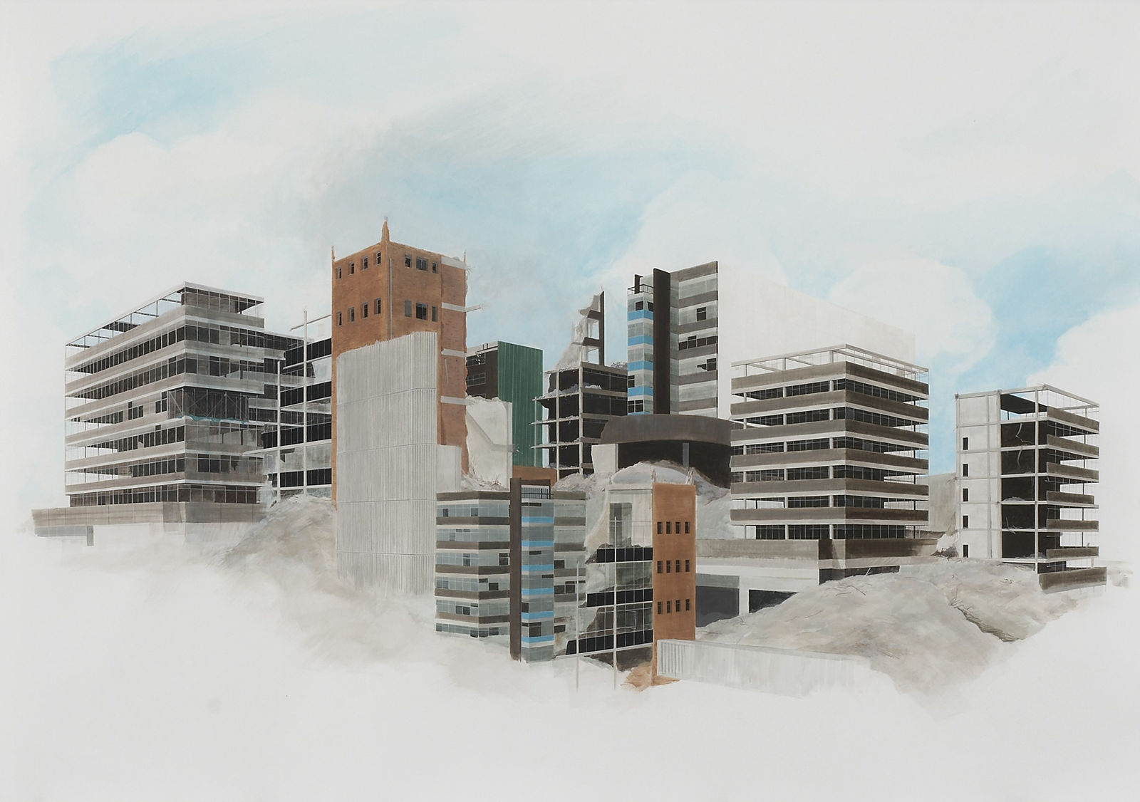 Toby Paterson RSA (Elect), Landscape Painting (Gesture Economics), 2007