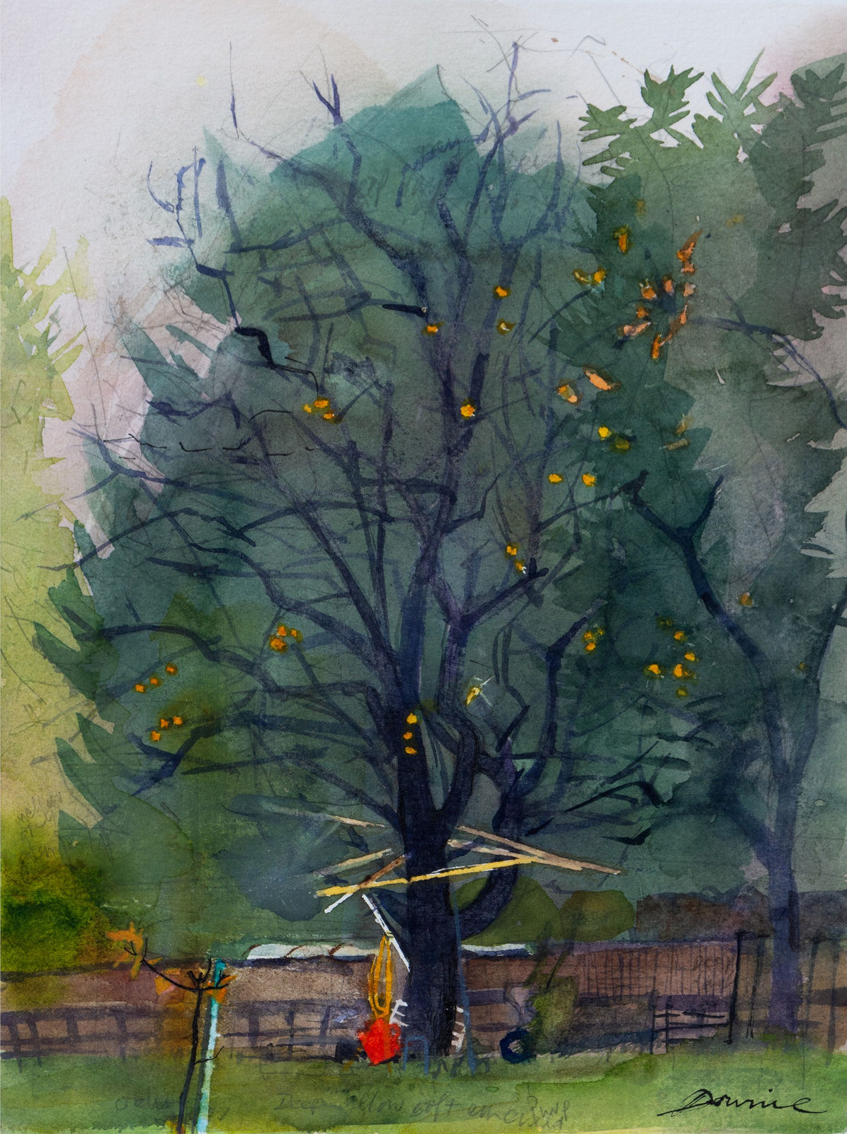 Kate Downie RSA, The Tool Shed Tree