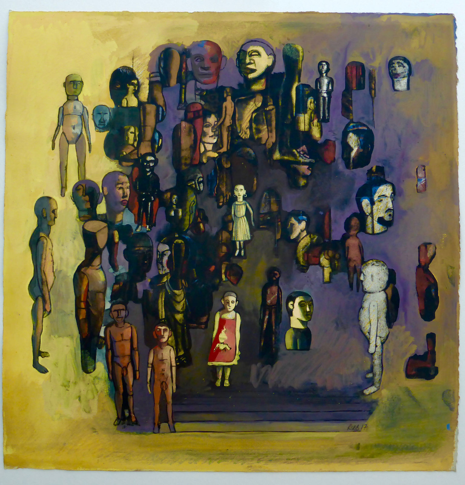 Alan Robb RSA, Ex Votos Yellow, 2017