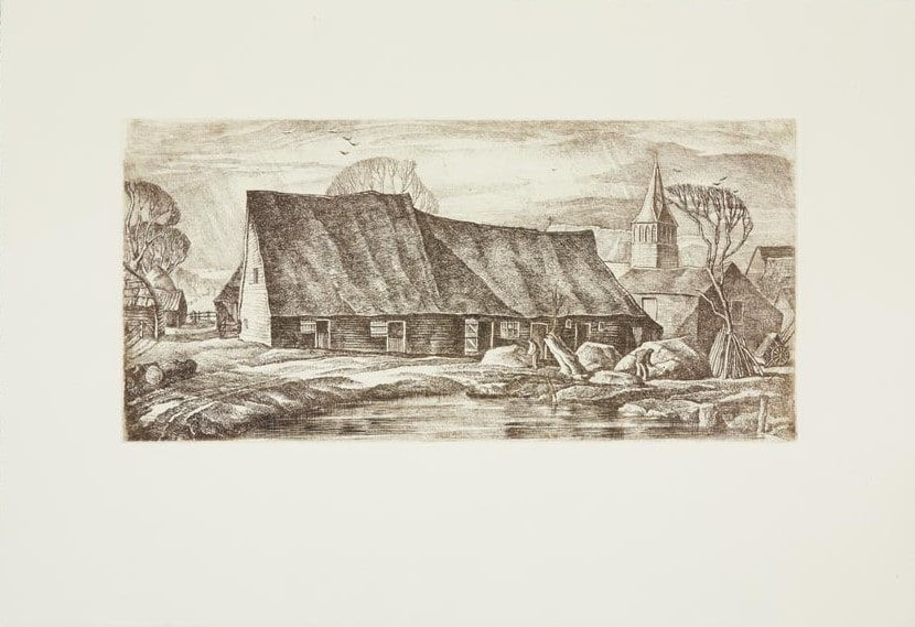 William Wilson RSA, printed by Leena Nammari RSA (Elect), The Black Barn, 2019 [1936]