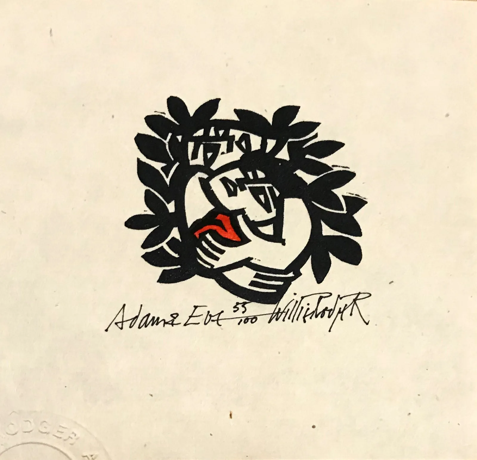 Willie Rodger RSA, Adam and Eve, 1996