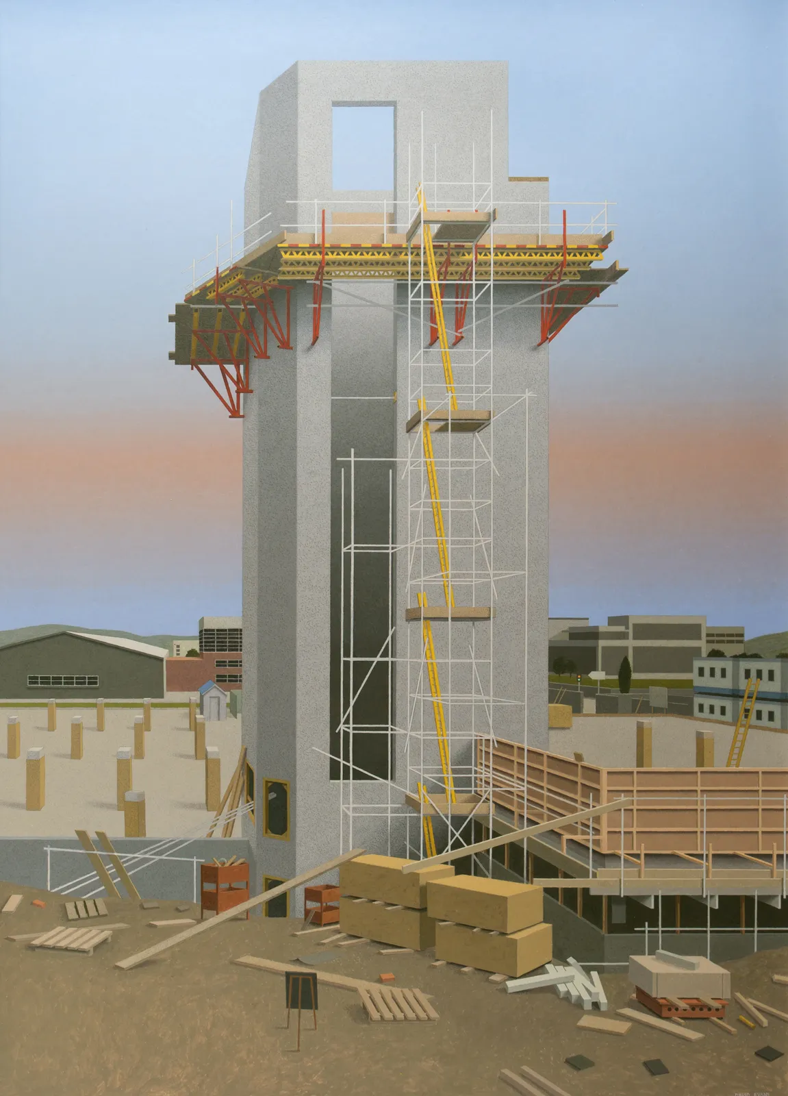 David Evans RSA, Building the Tower