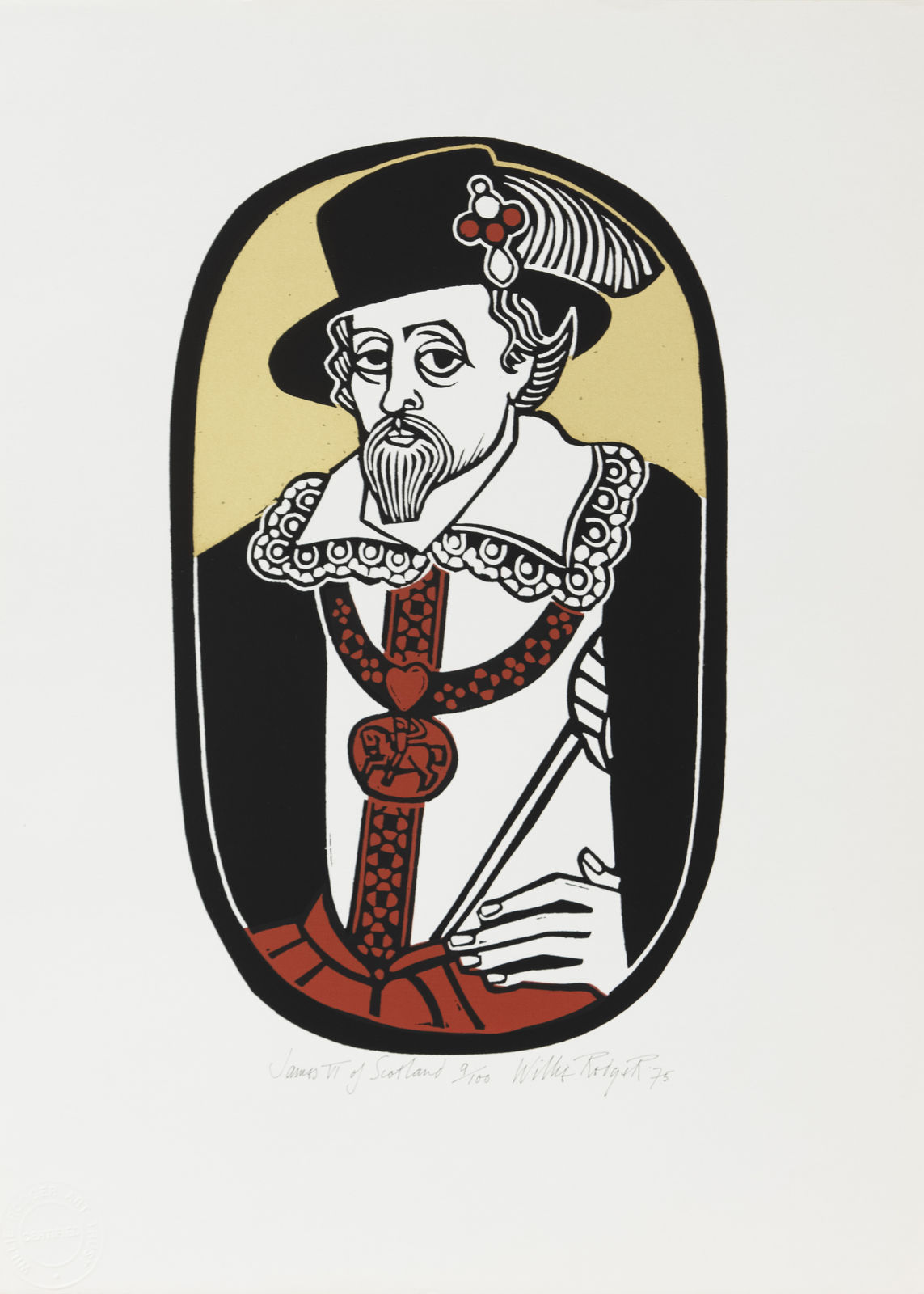 Willie Rodger RSA, James VI (King of Hearts), 1975