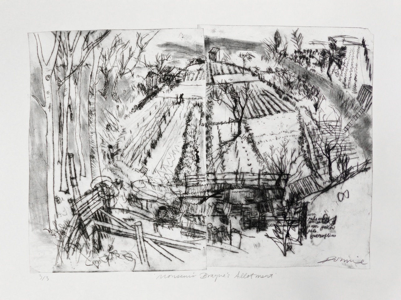 Kate Downie RSA, Monsieur Braque's Allotment (Ceret), 2011