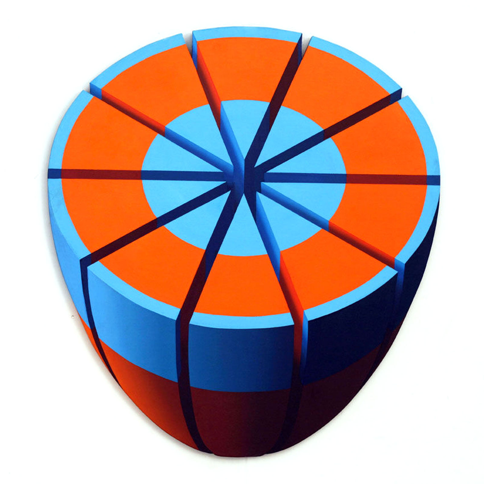 Jim Pattison RSA, Blue and Orange Slices, 2024