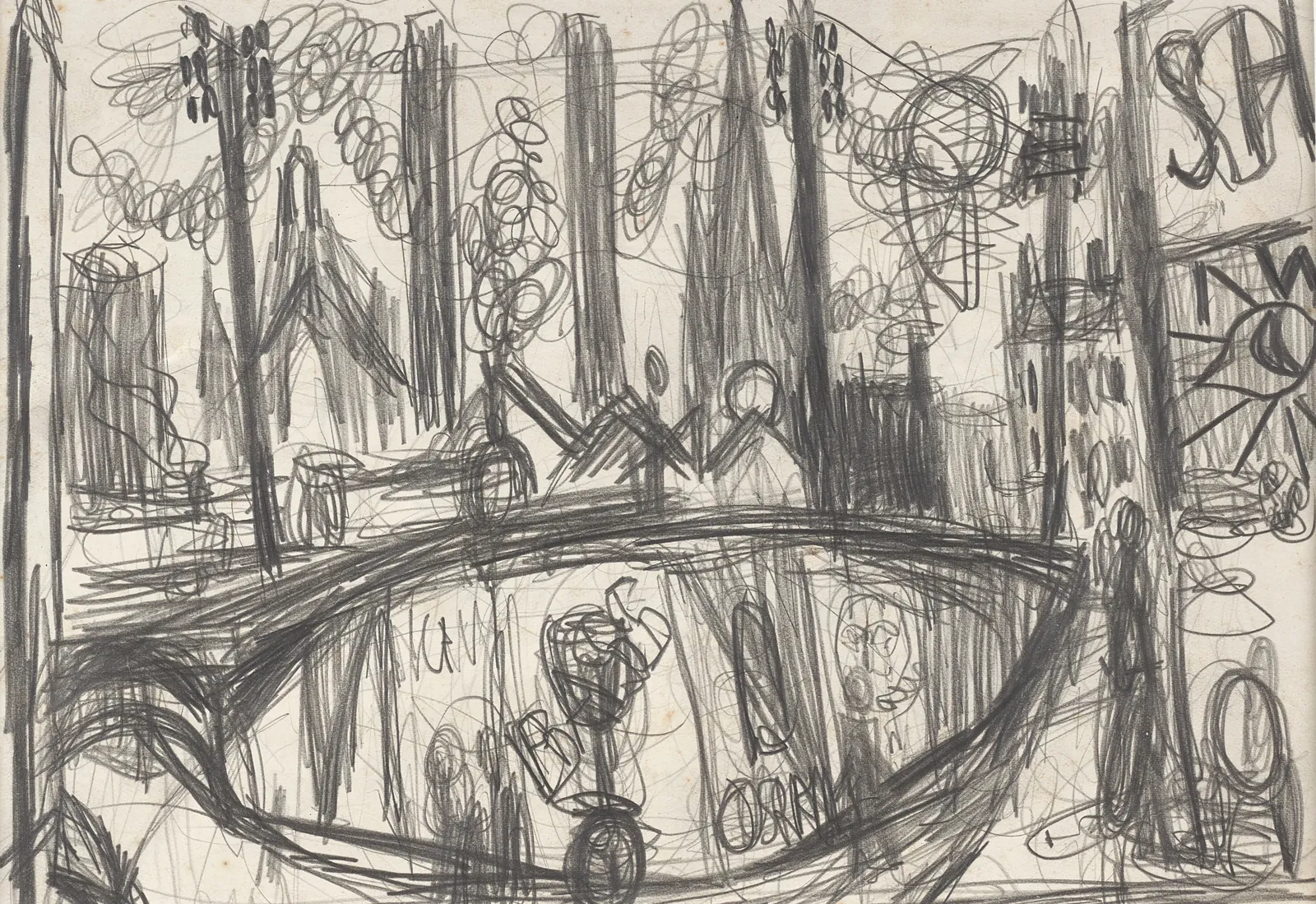William Gillies RSA, Edinburgh Abstract – sketch, c. 1935