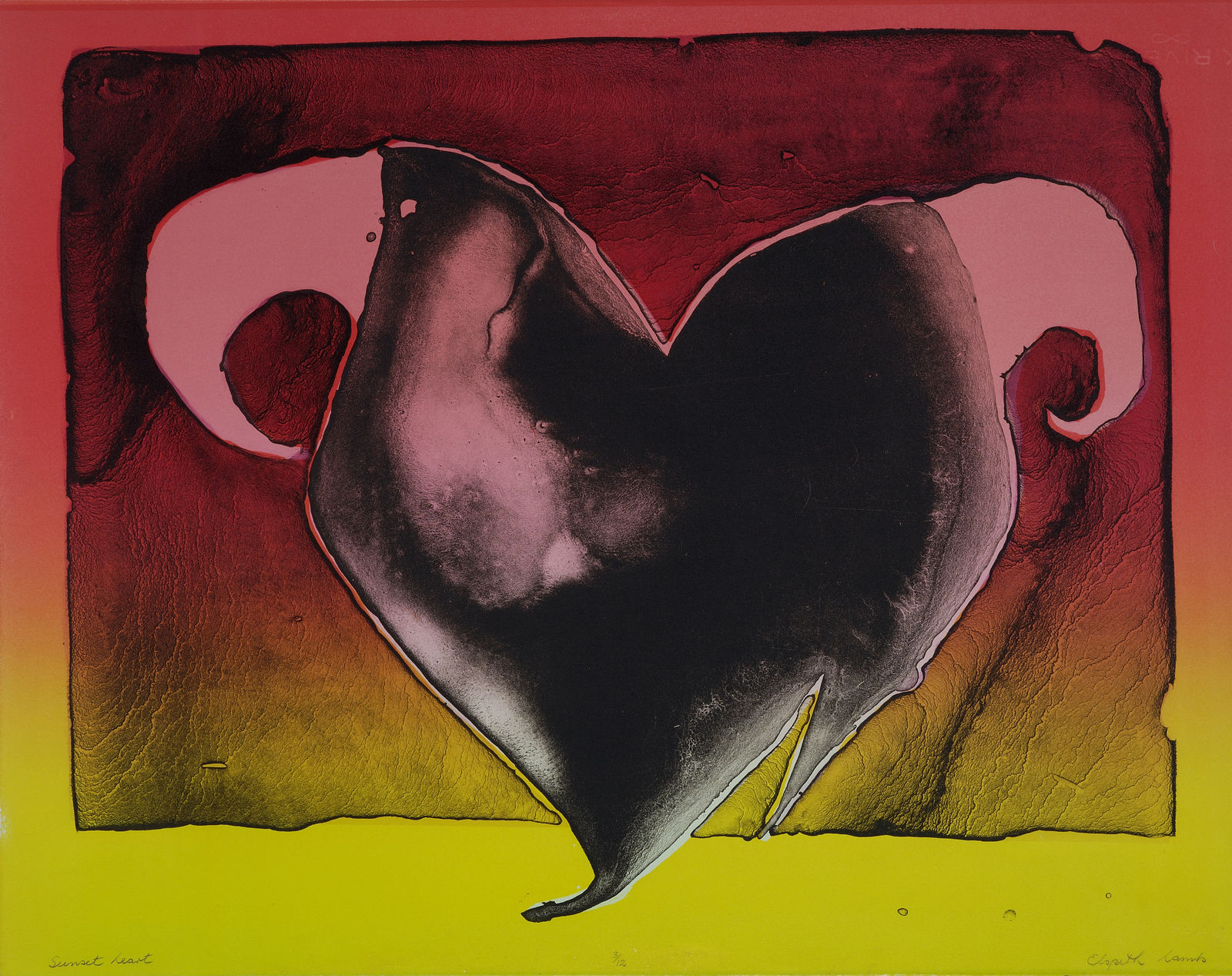 Elspeth Lamb RSA, Sunset Heart, 1989
