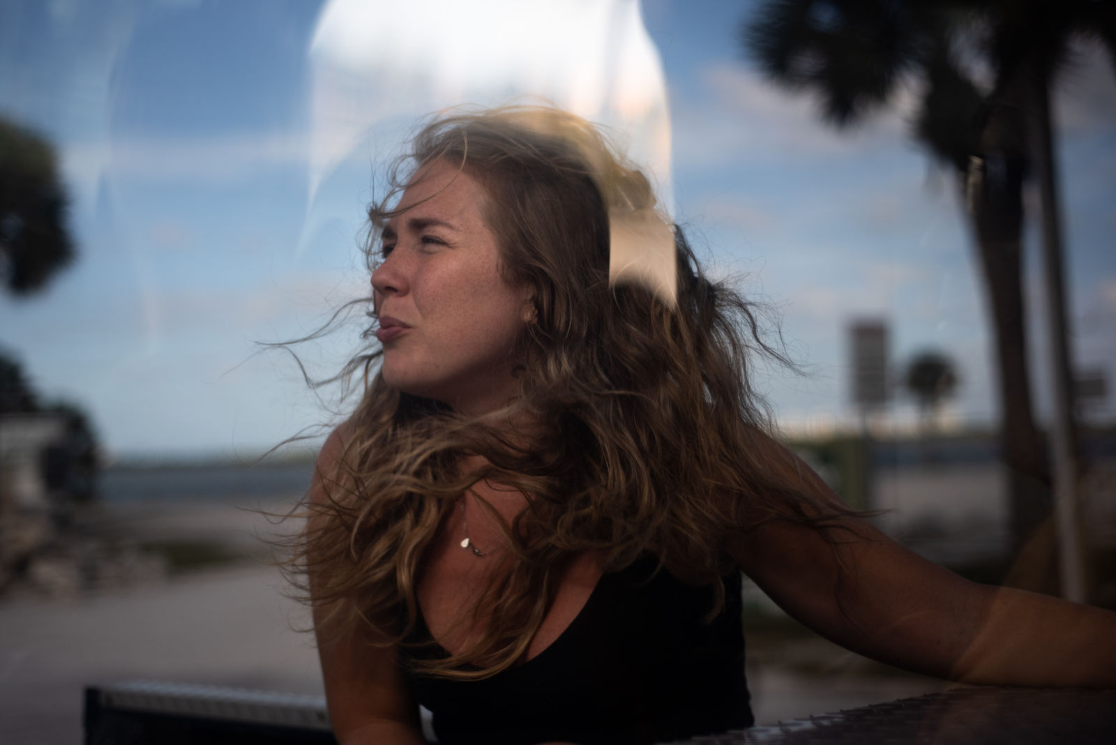 Denise DeLaunay-Wood, Jasmine Back of Pick-Up Truck, 2019