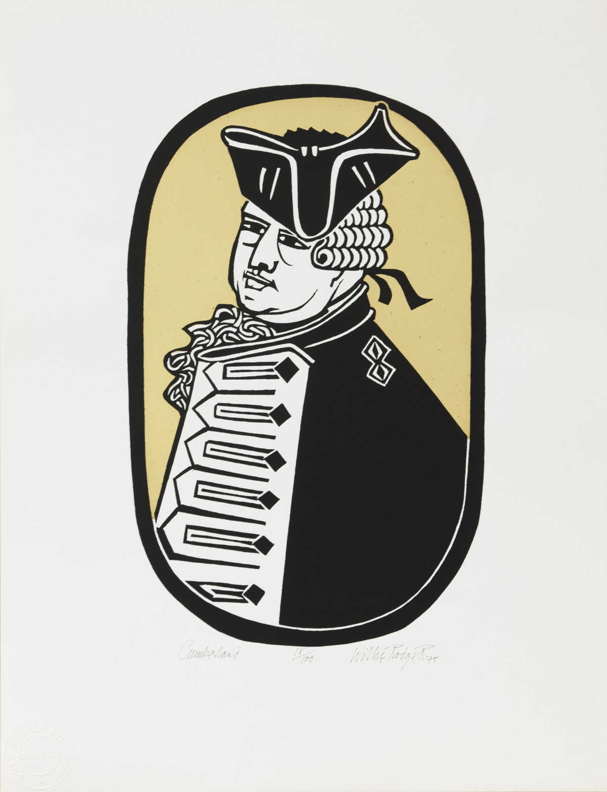 Willie Rodger RSA, Duke of Cumberland (Jack of Diamonds), 1975