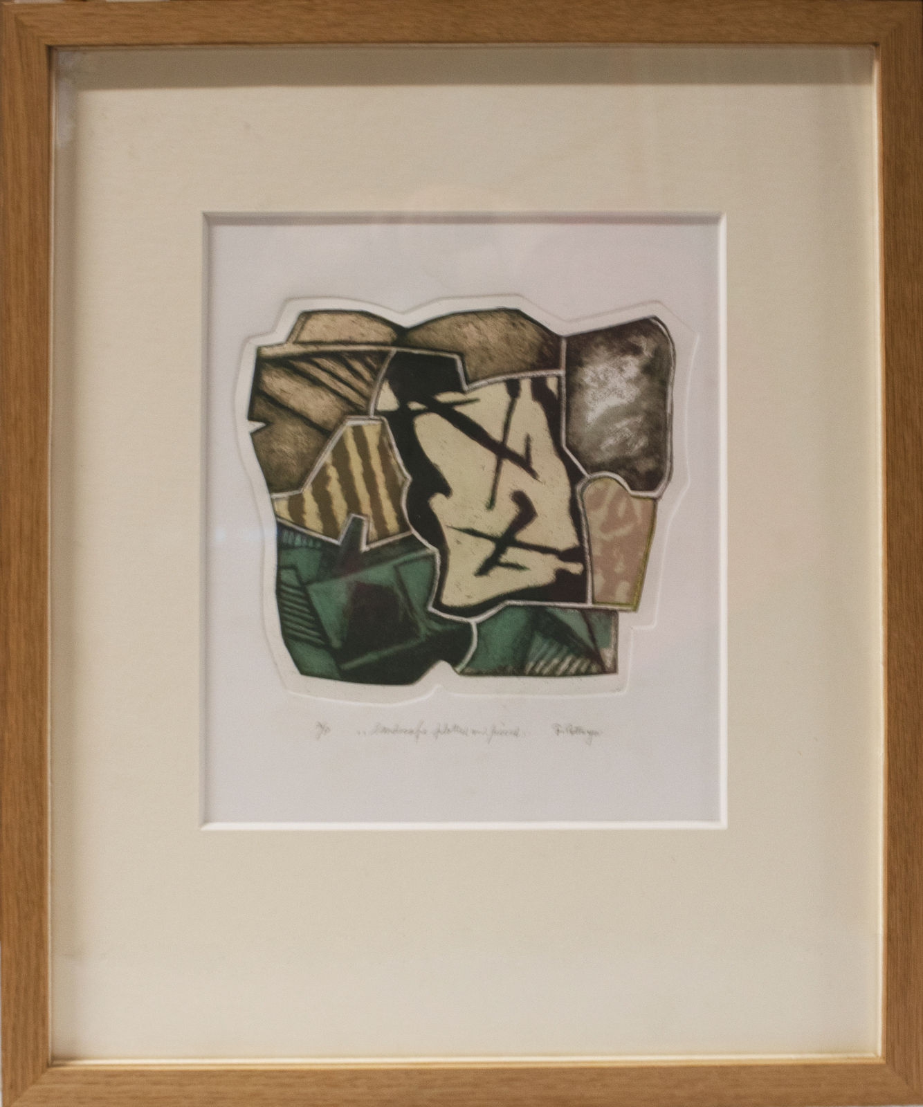 Frank Pottinger RSA, Landscape Plotted and Pieced, 2011