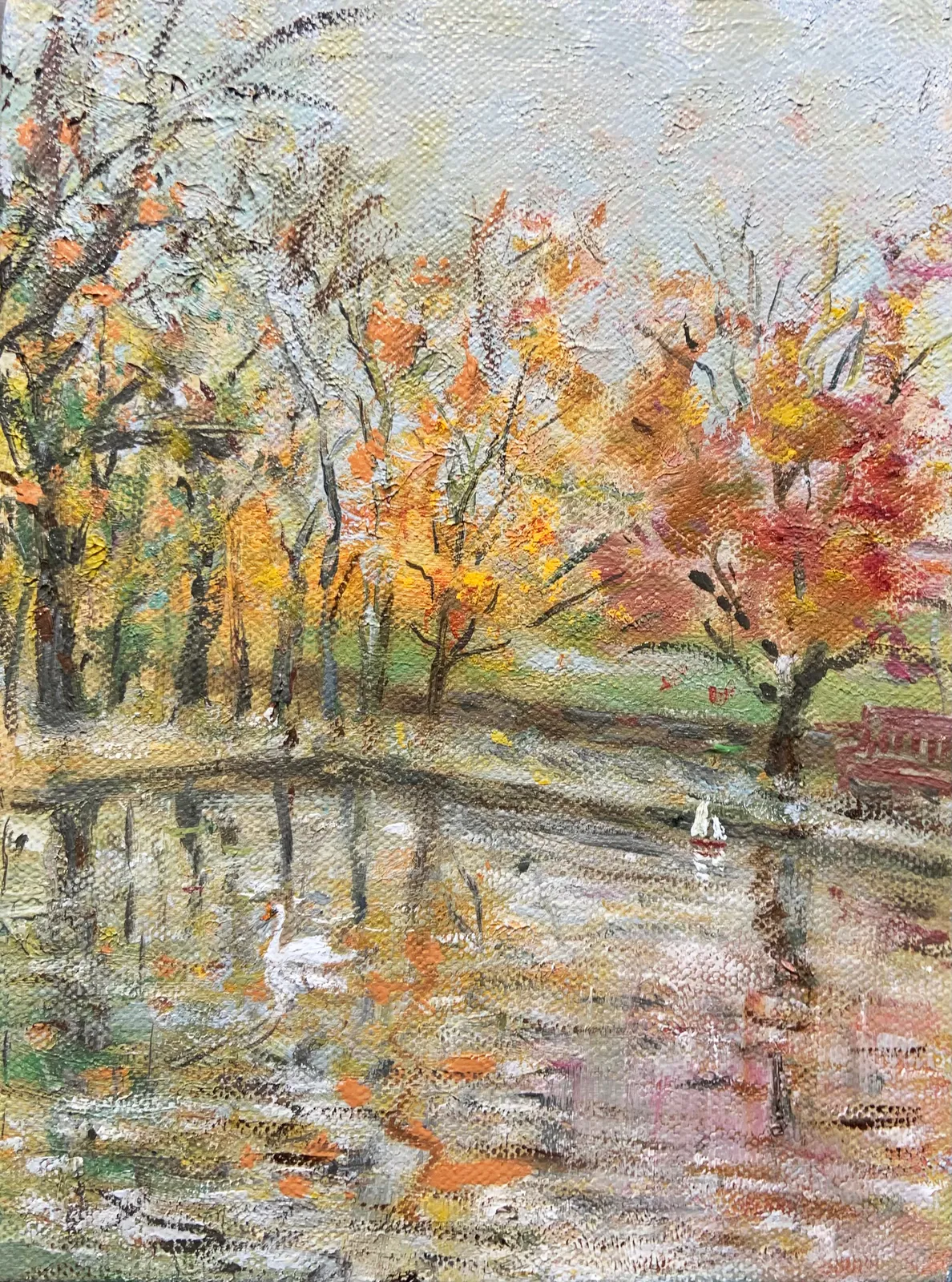 Henry Kondracki RSA, Autumnal Pond