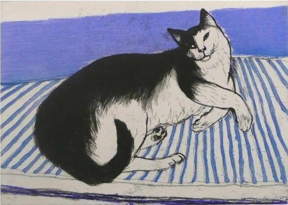 Elizabeth Blackadder RSA, Toby, 2011
