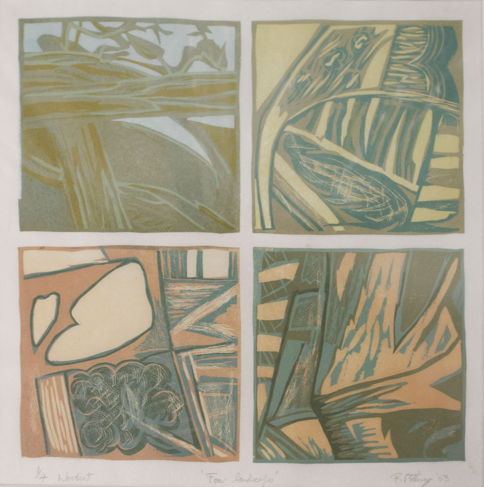 Frank Pottinger RSA, Four Landscapes, 2003