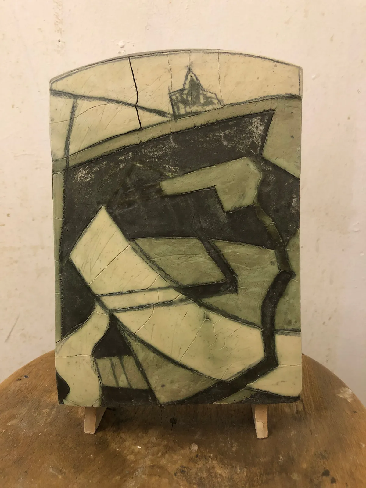 Frank Pottinger RSA, Untitled (Crackle Slab)