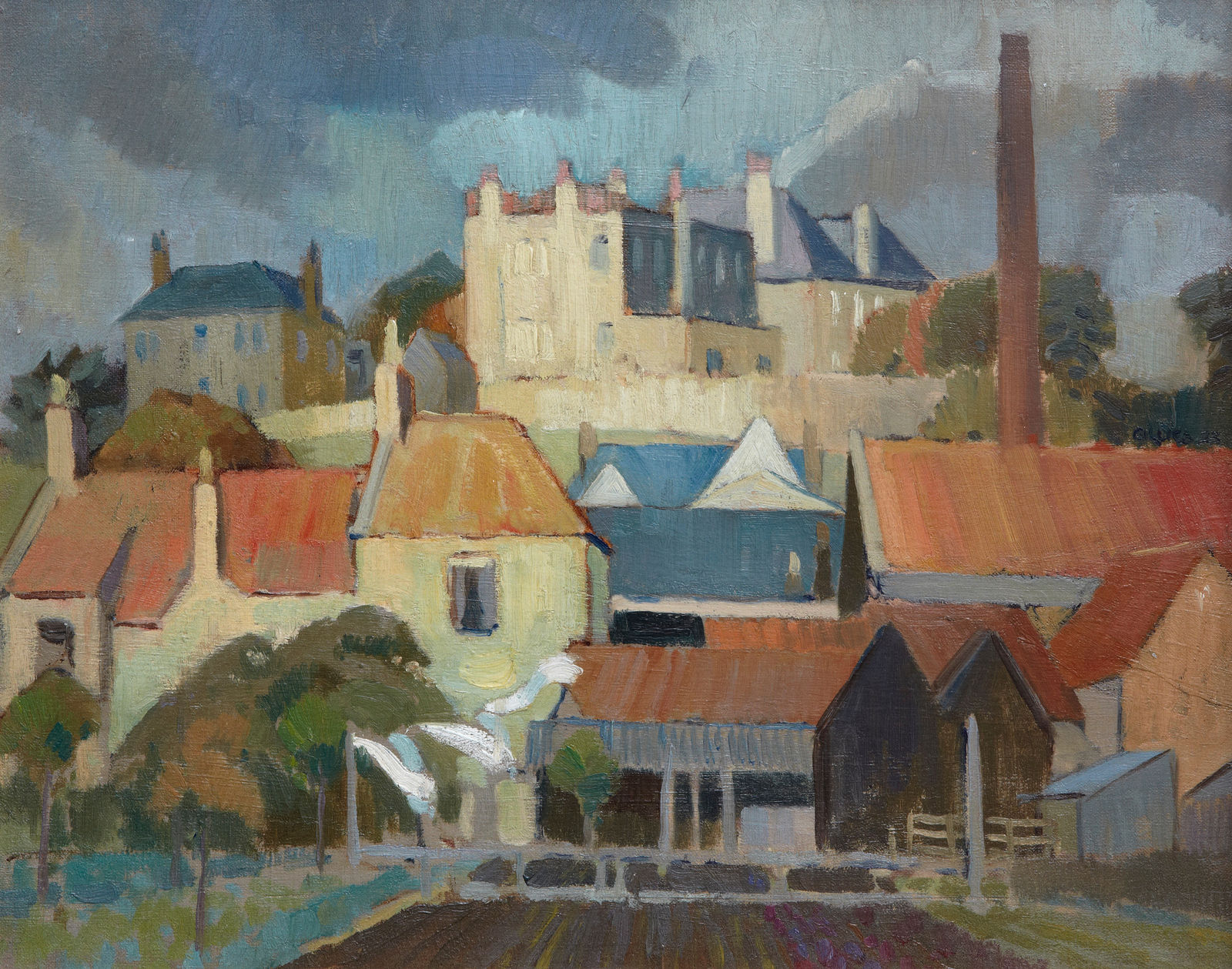 William Gillies RSA, Red Roofs, c. 1922-23