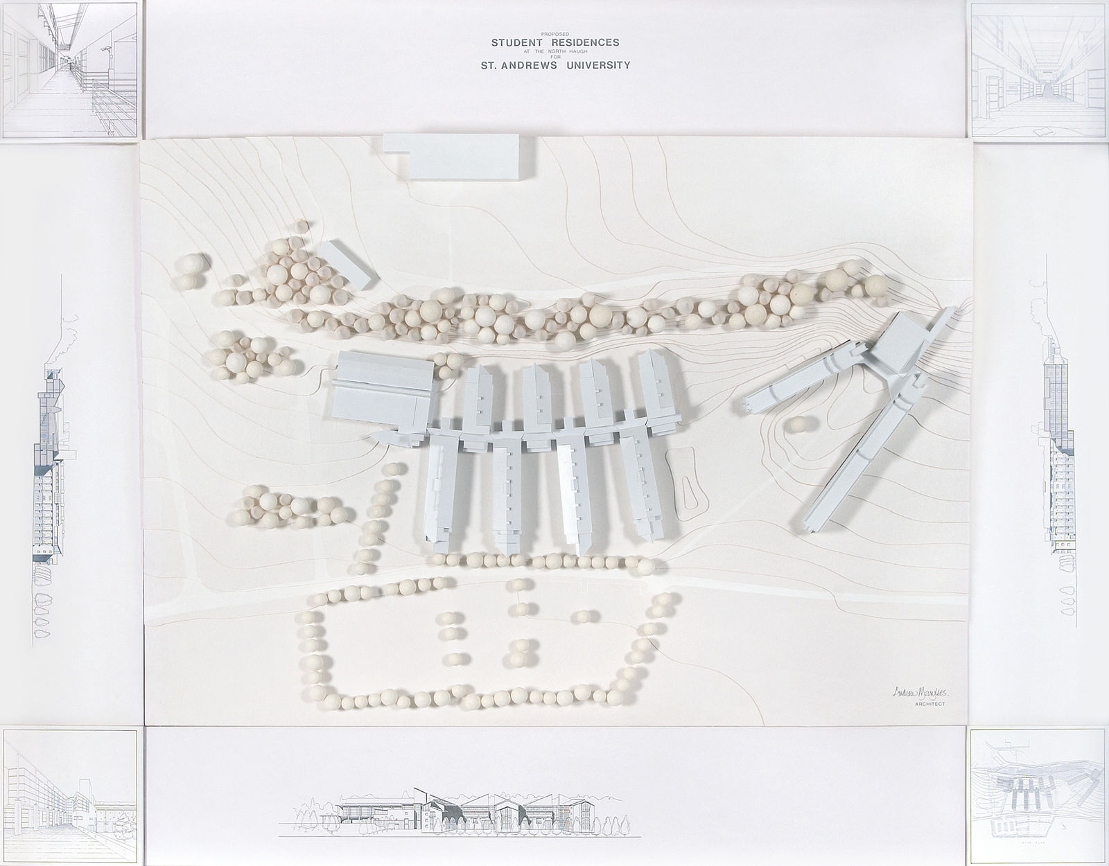 Andrew Merrylees RSA, Proposed Student Residencies at the North Haugh, for St Andrews University, 2025