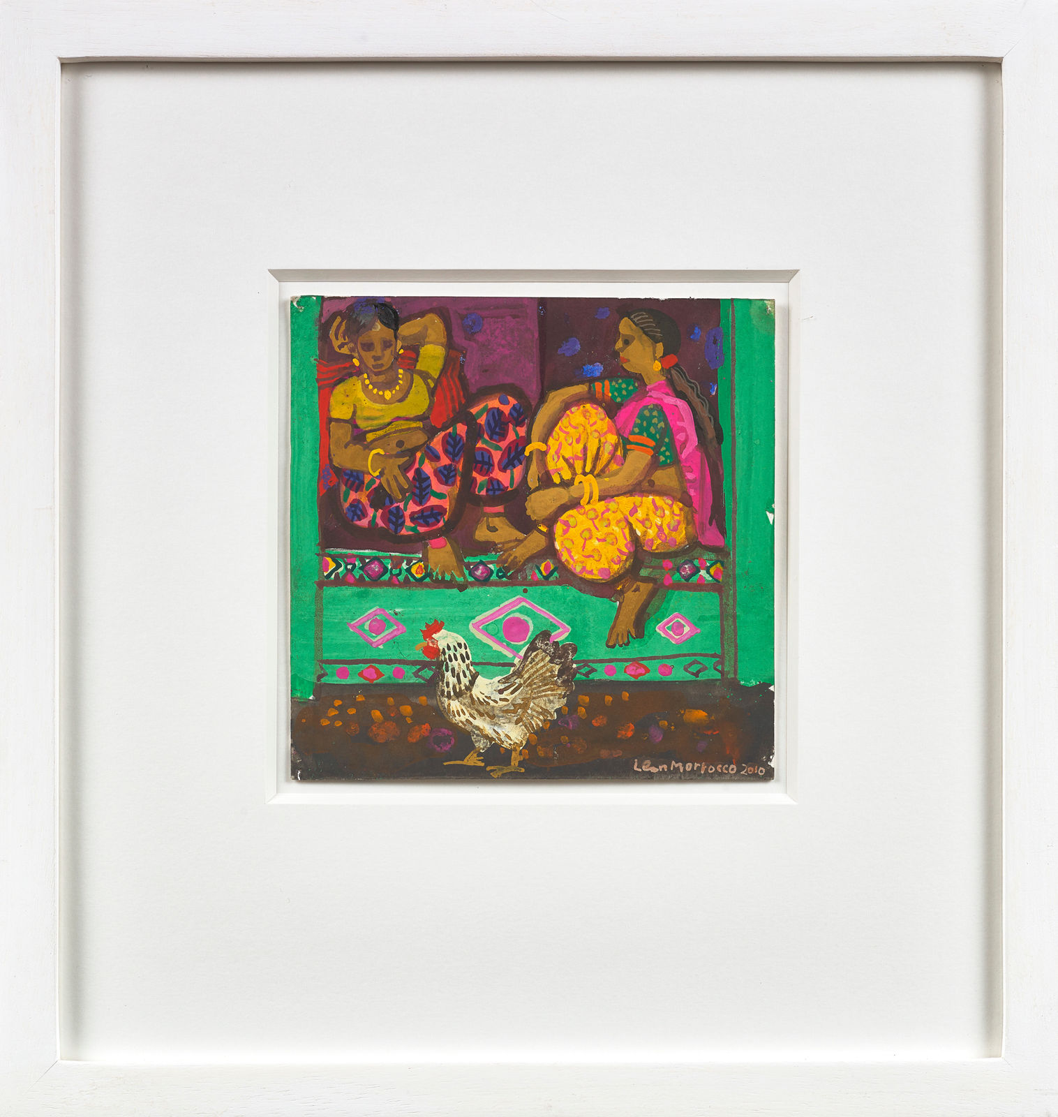 Leon Morrocco RSA, Two Women with Hen, Kolkata, 2010