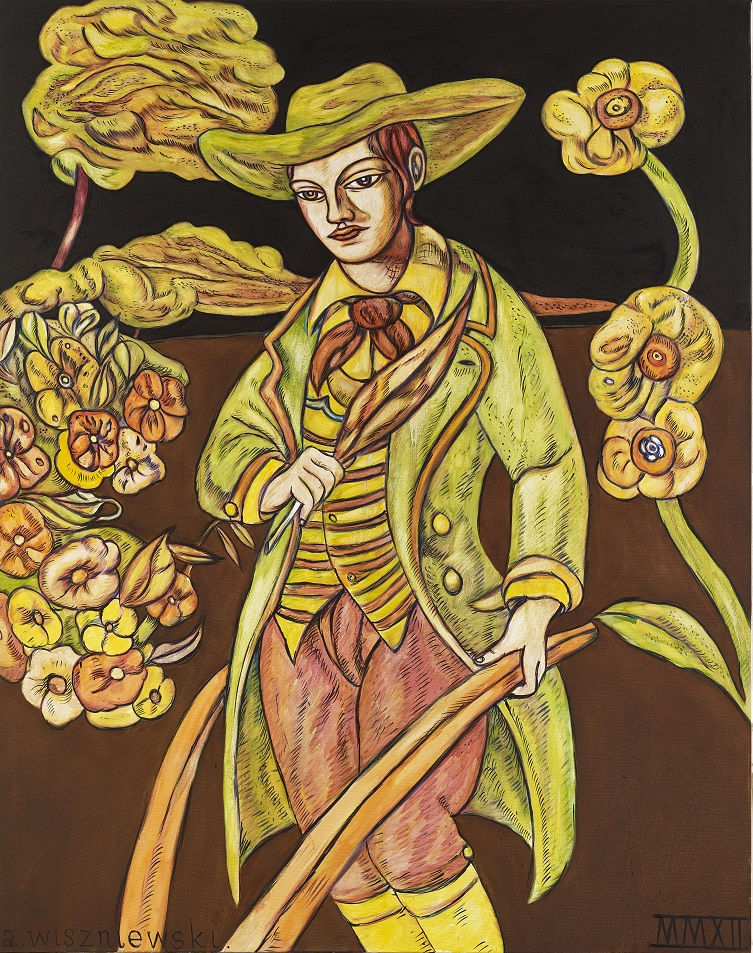 Adrian Wiszniewski RSA, Ploughman Poet, 2012