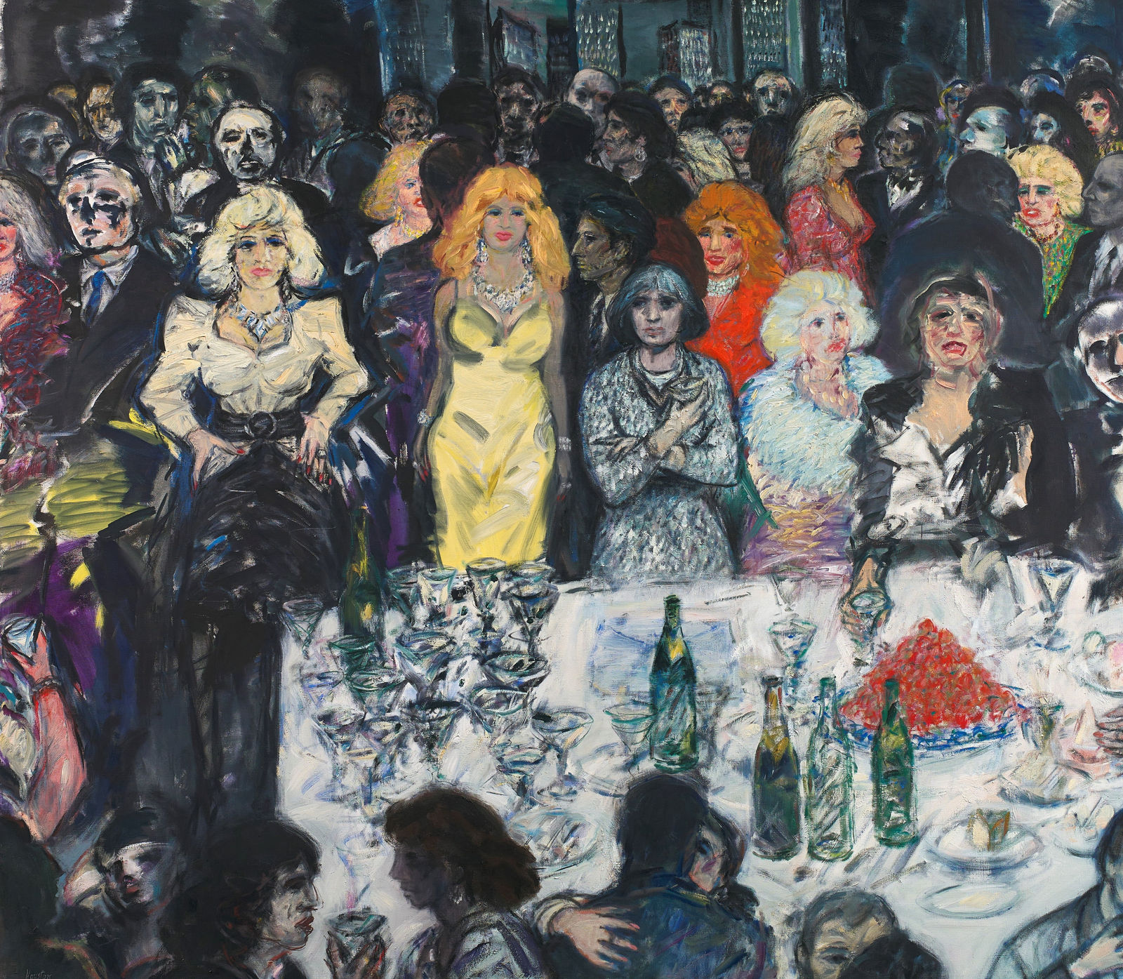 John Houston RSA, New York Party, 1983