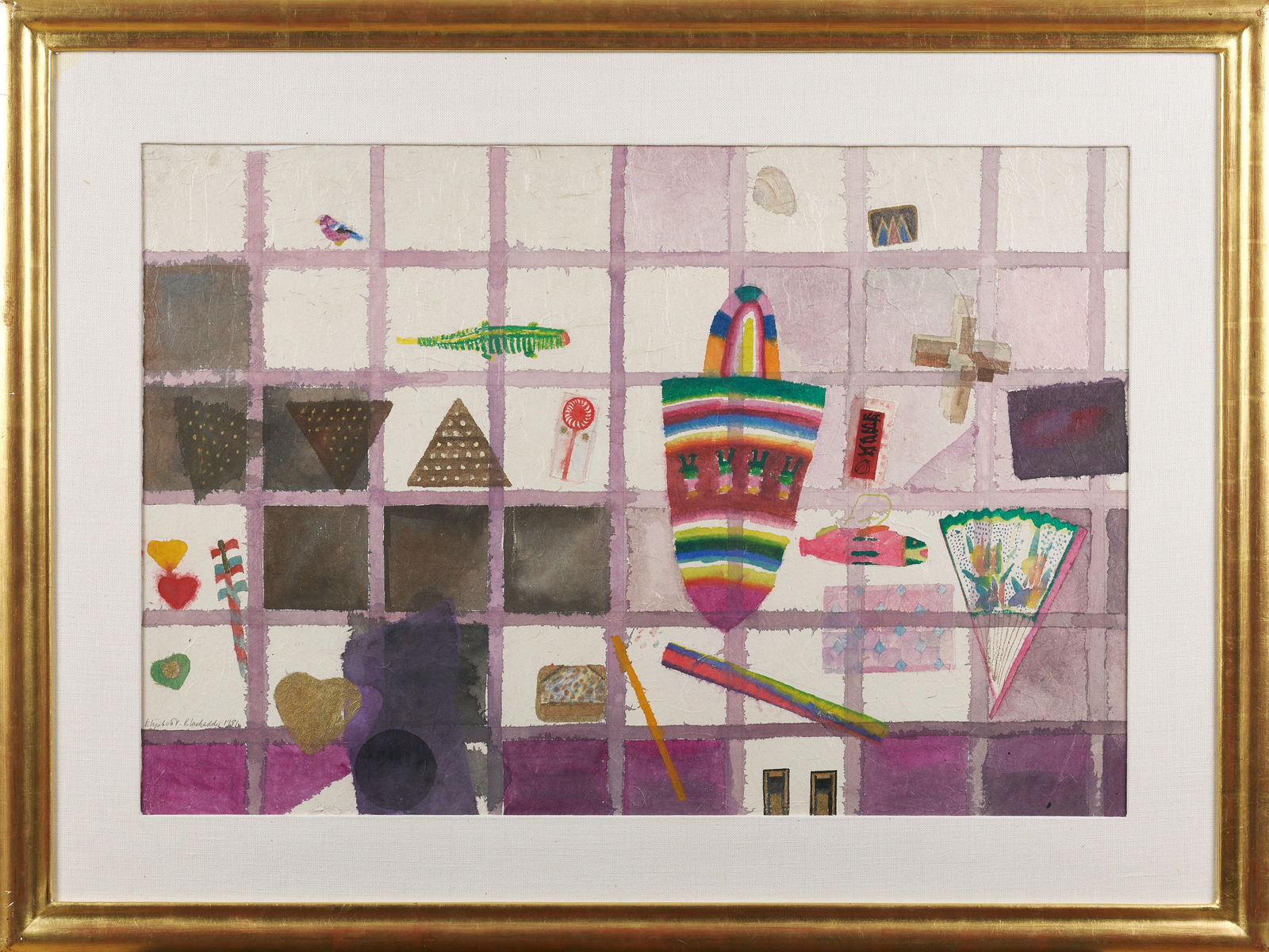 Elizabeth Blackadder RSA, Still Life with Peruvian Hat, 1981