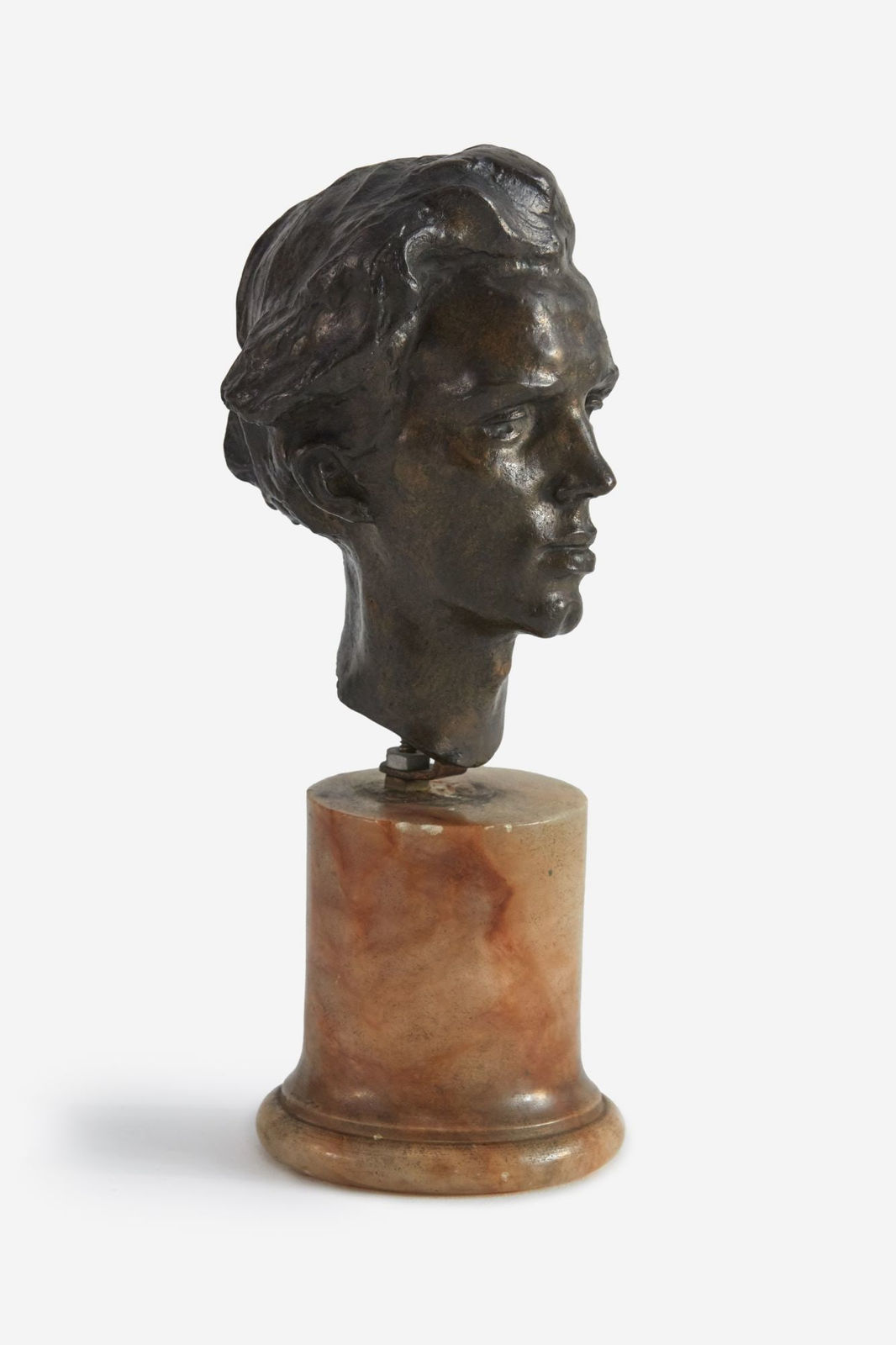 Fanindra Nath Bose ARSA, Male Bust [possibly Leslie Galloway], c. 1908-26