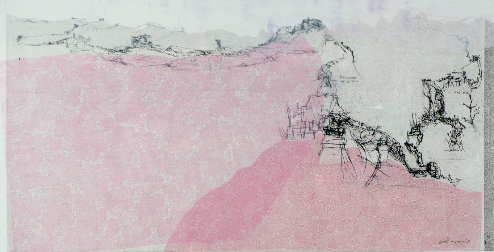 Kate Downie RSA, Wall Walk in the Mist (Gubeikao), 2011-15