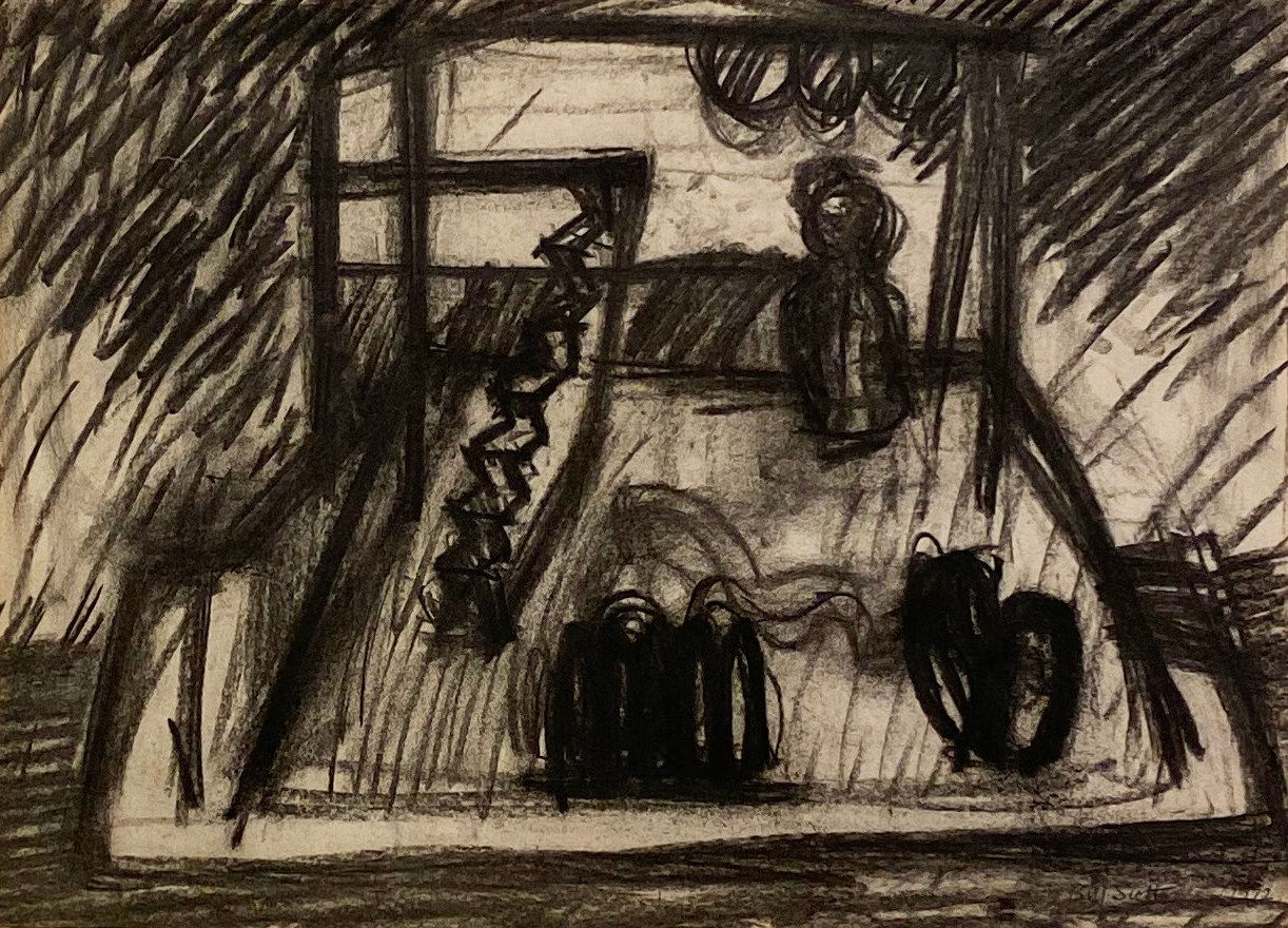 Bill Scott PPRSA, Pad, Objects, Figures, 1965