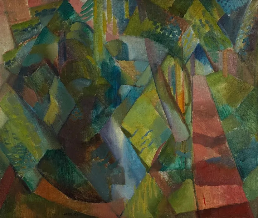 William Gillies RSA, Trees on the Tyne, Haddington, c.1924