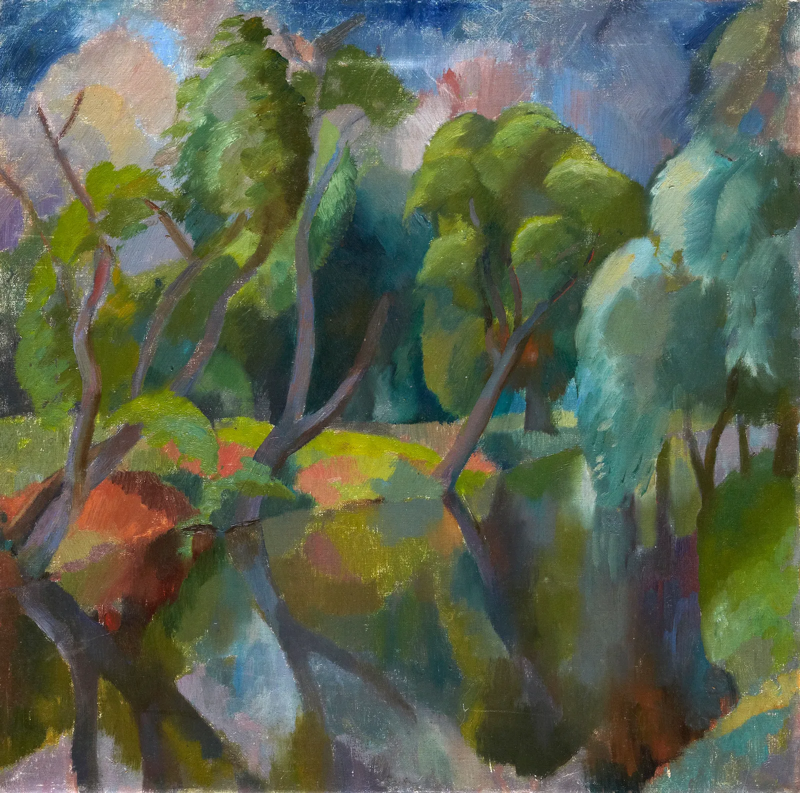 William Gillies RSA, The Tyne at Haddington, c. 1924