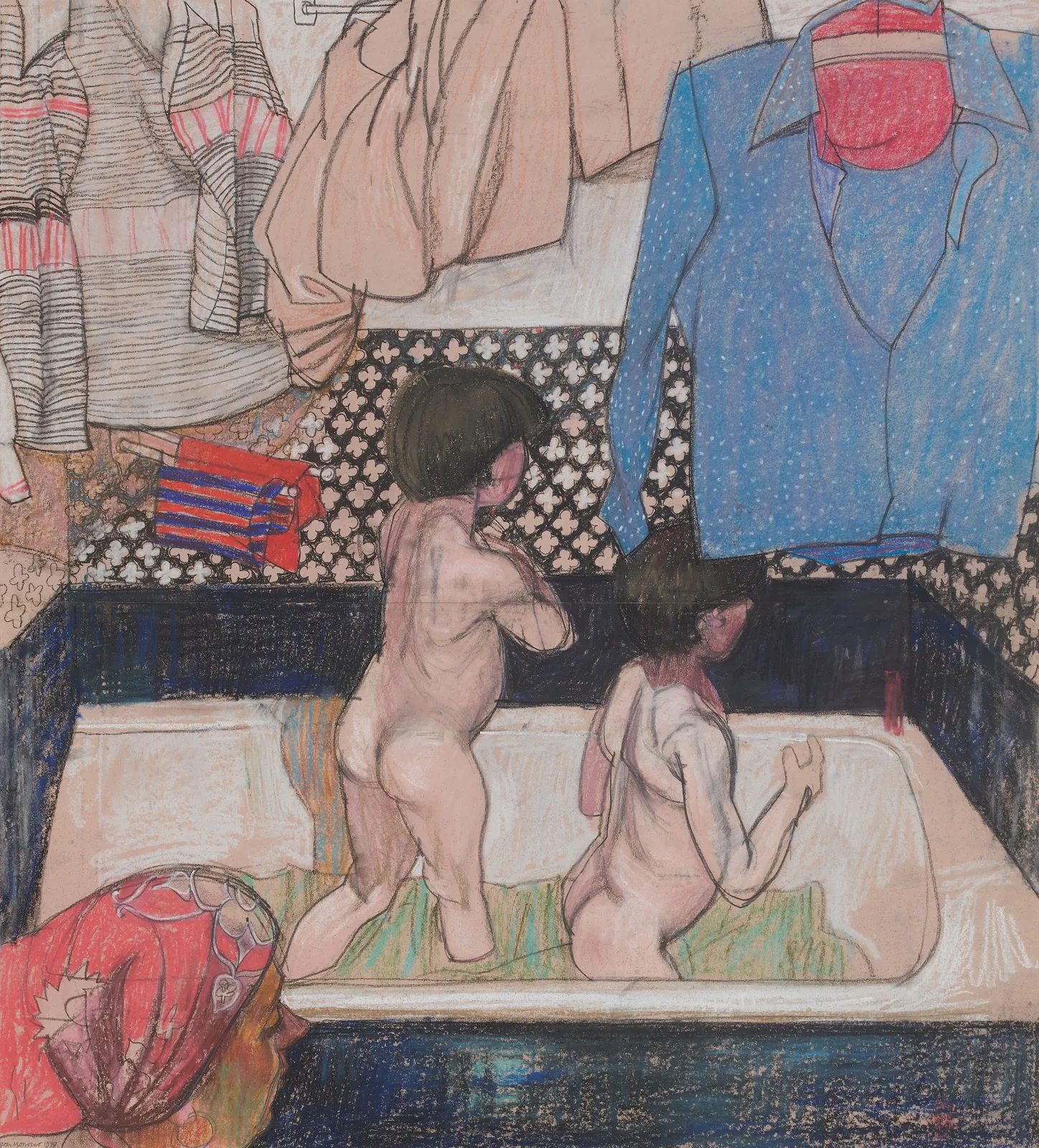Leon Morrocco RSA, The Boys in the Bath, 1978