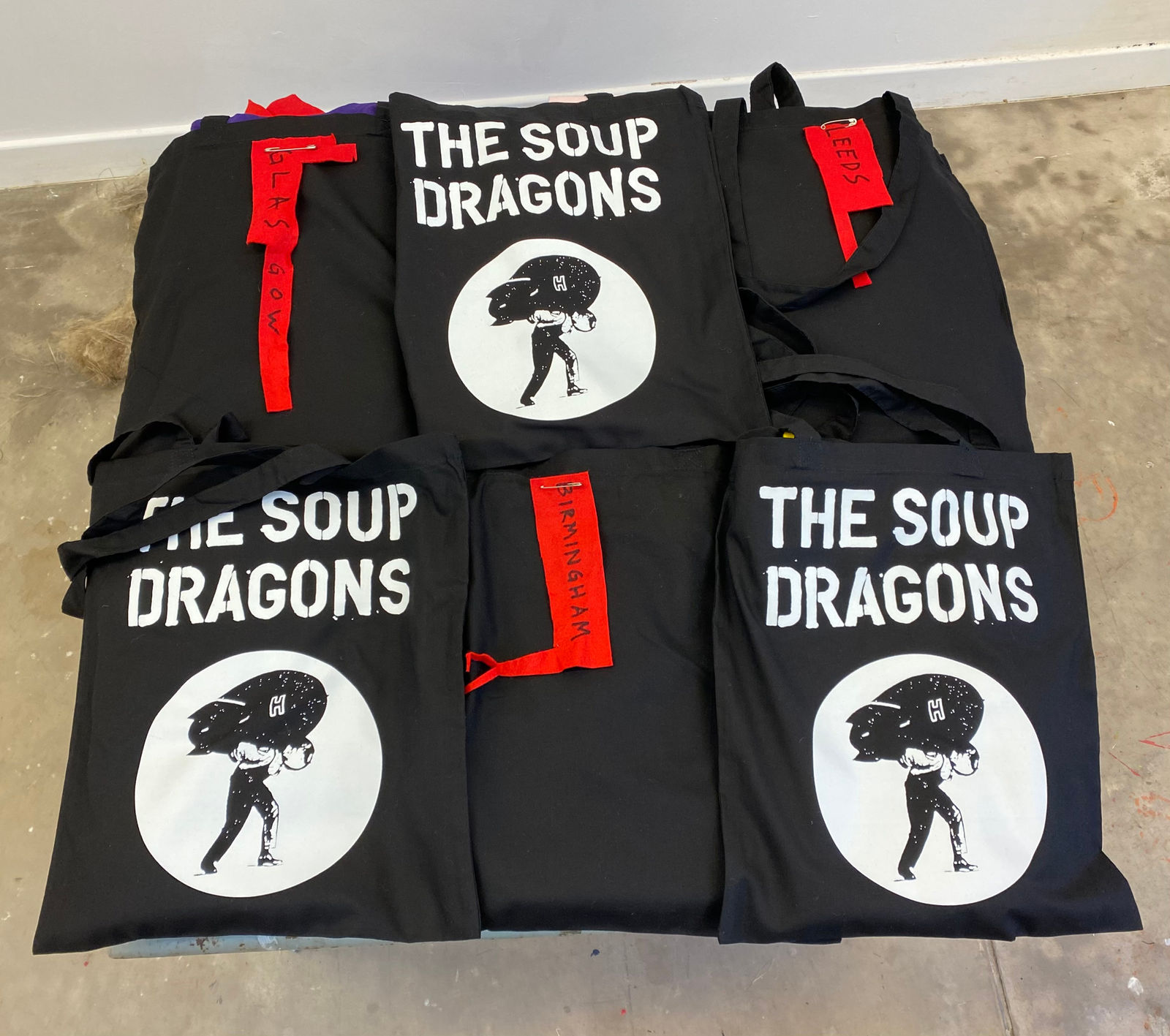 Ross Sinclair RSA, The Drummers Arms (Part One, Autumn Tour 2023) 2 – Birmingham Drums (T Shirt Paintings Series 1993 –)