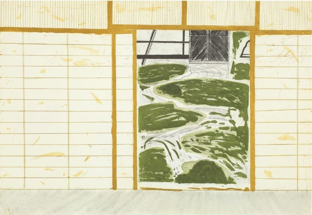 Elizabeth Blackadder RSA, Japanese Garden II, 2005