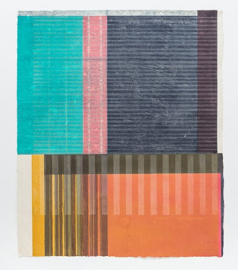 Paul Furneaux RSA, Sound of Sea: Untitled Orange and Green